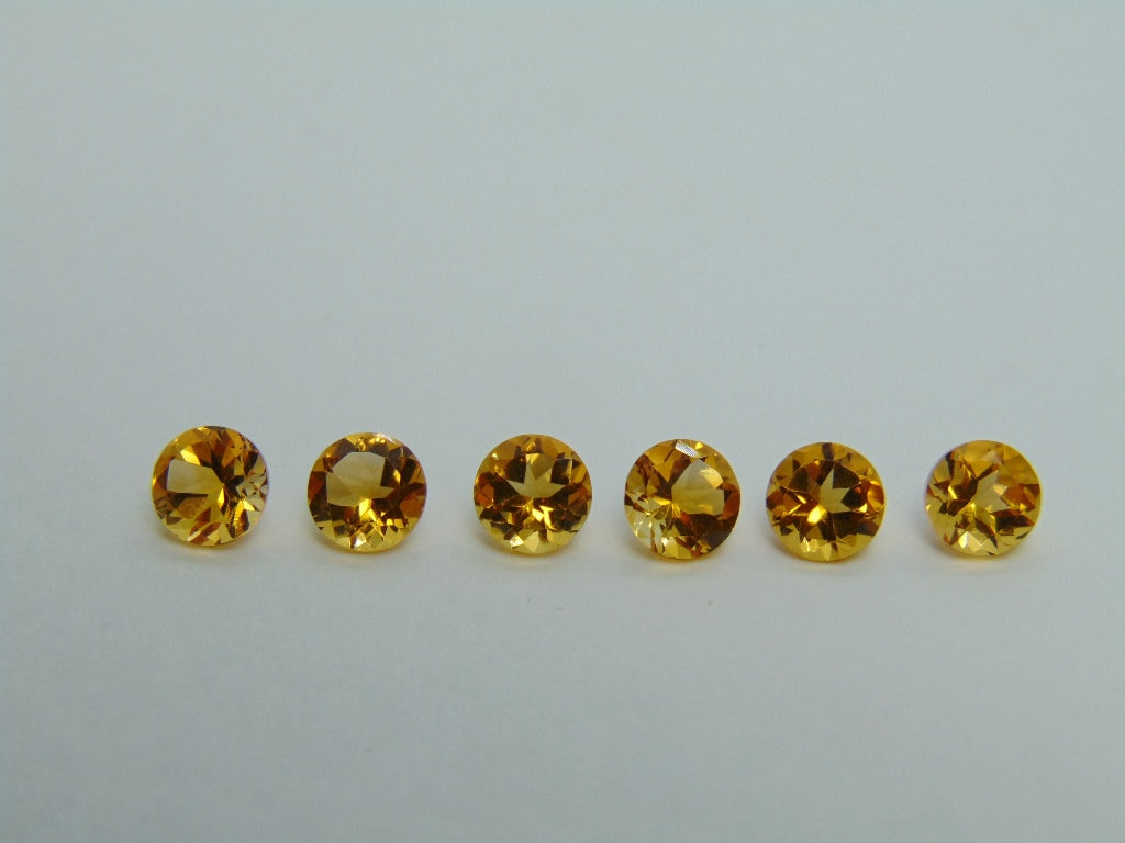 4,90ct Citrino Calibrado 6mm