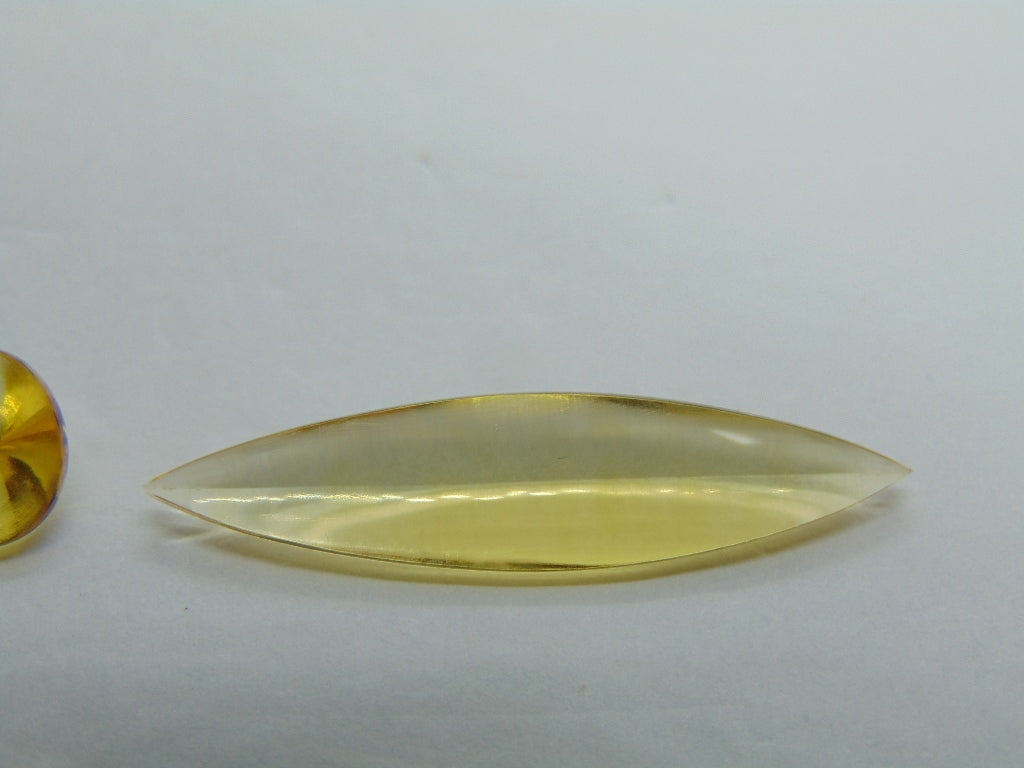 8.40ct Citrine 34x8mm 13x9mm