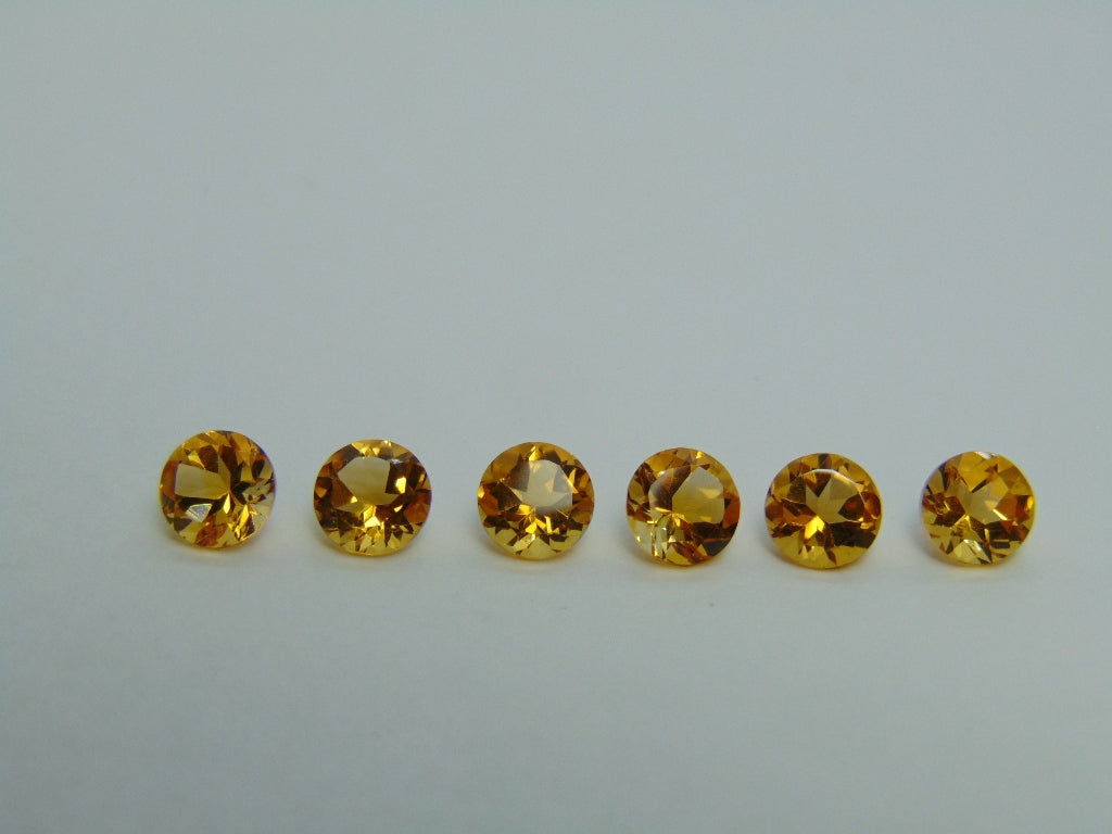 4,90ct Citrino Calibrado 6mm