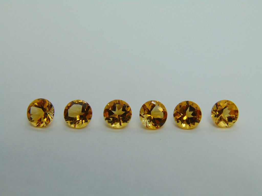 4,90ct Citrino Calibrado 6mm