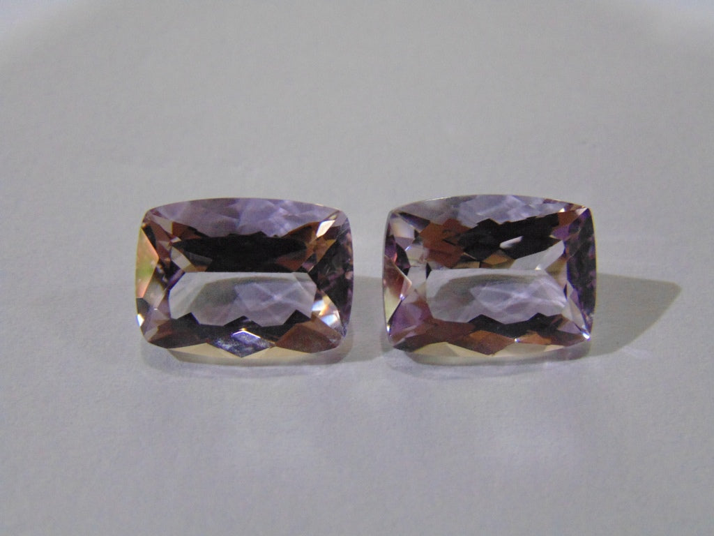 18ct Amethyst (Rose France) Pair