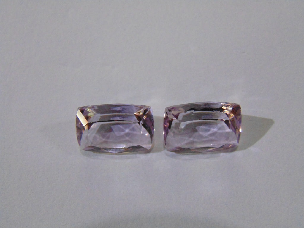 18ct Amethyst (Rose France) Pair