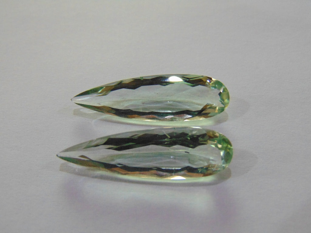 19.50ct Prasiolite (Pair)