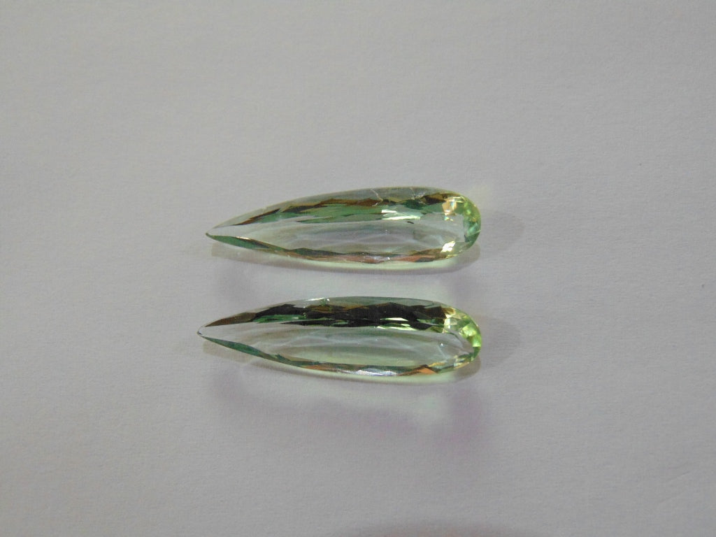 19.50ct Prasiolite (Pair)