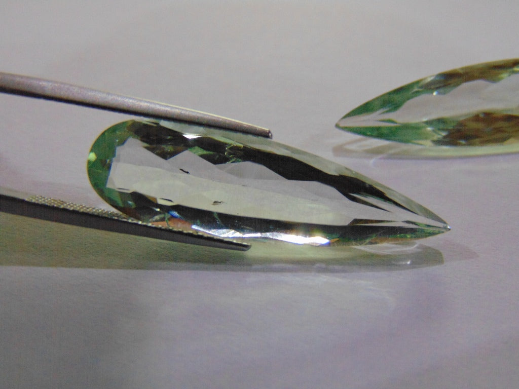 19.50ct Prasiolite (Pair)