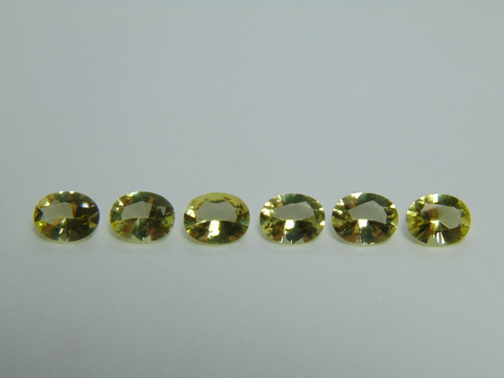 8.90ct Quartz Green Gold Calibrated 9x7mm