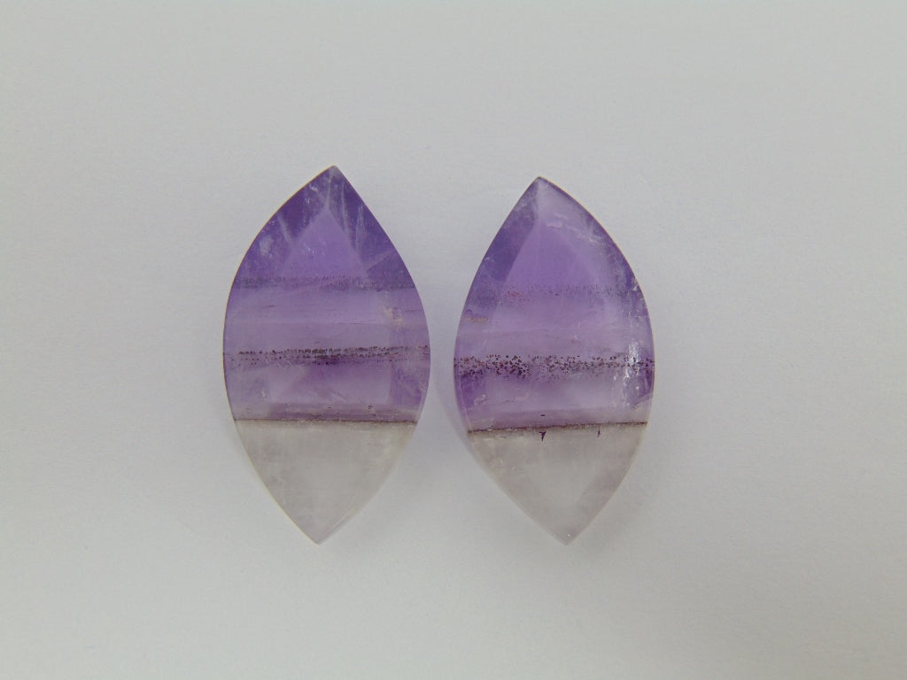 38.10cts Amethyst (Bicolor) Pair