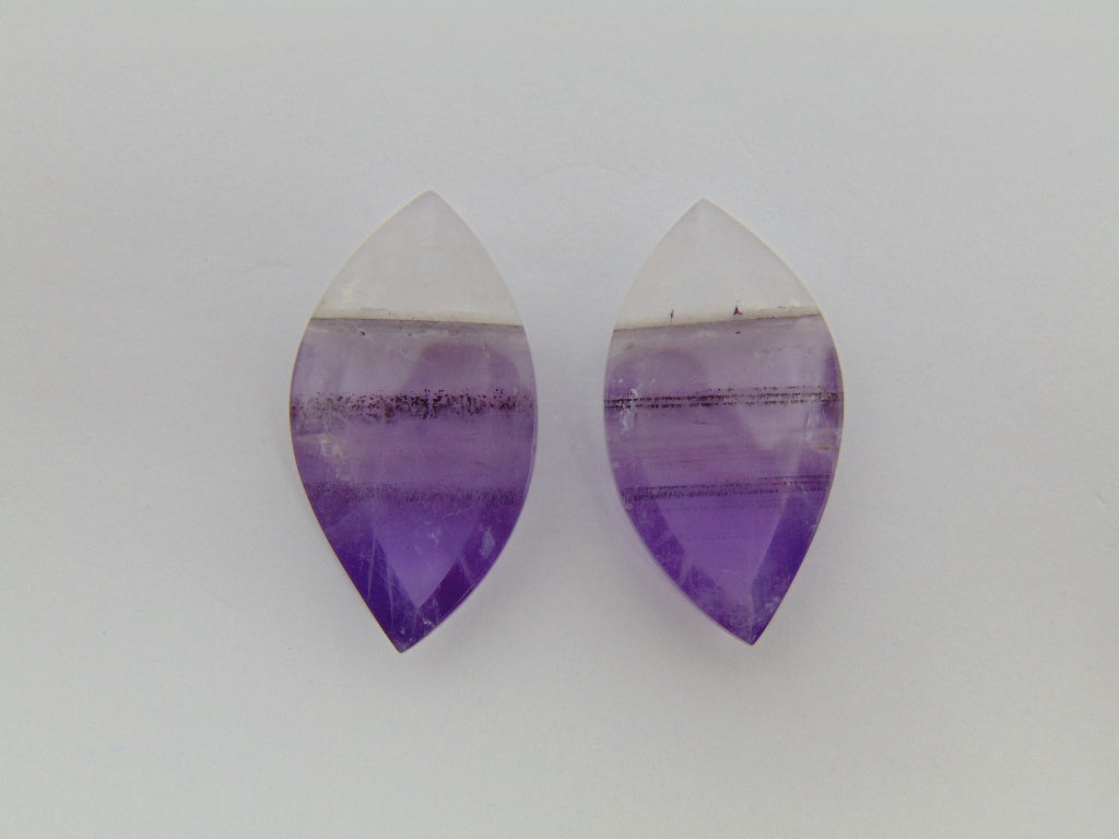 38.10cts Amethyst (Bicolor) Pair