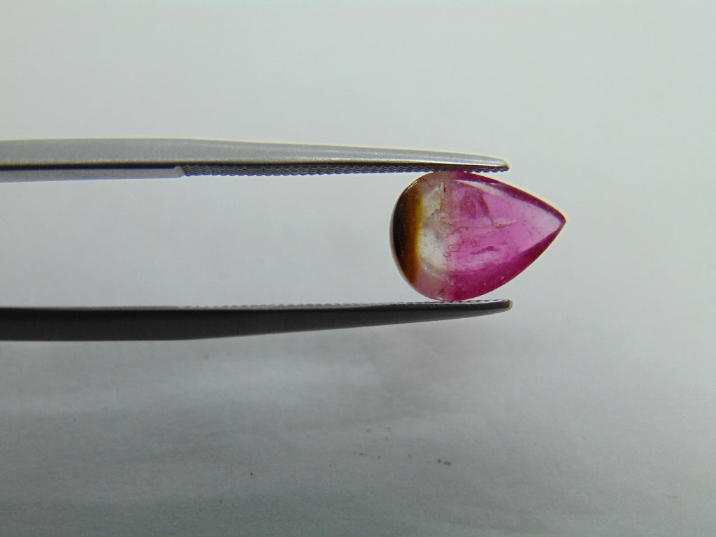 Turmalina Bicolor 2,20ct 10x7mm