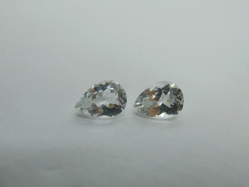 Par de Topázios 8,14ct 12x8mm