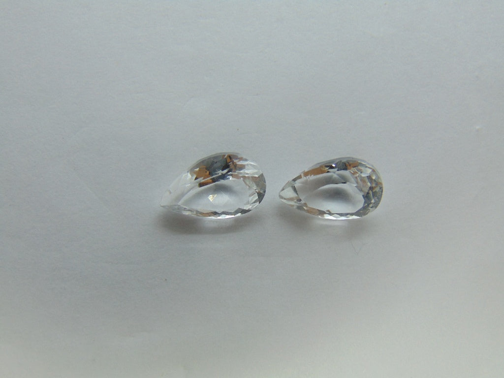 8.14ct Topaz Pair 12x8mm