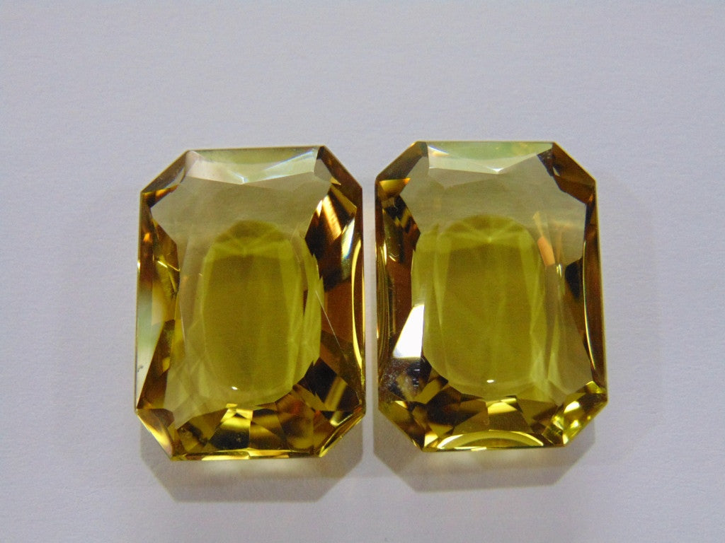 60ct Citrine Pair 25x15mm