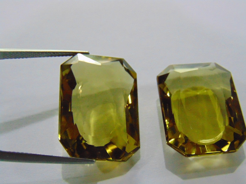 60ct Citrine Pair 25x15mm