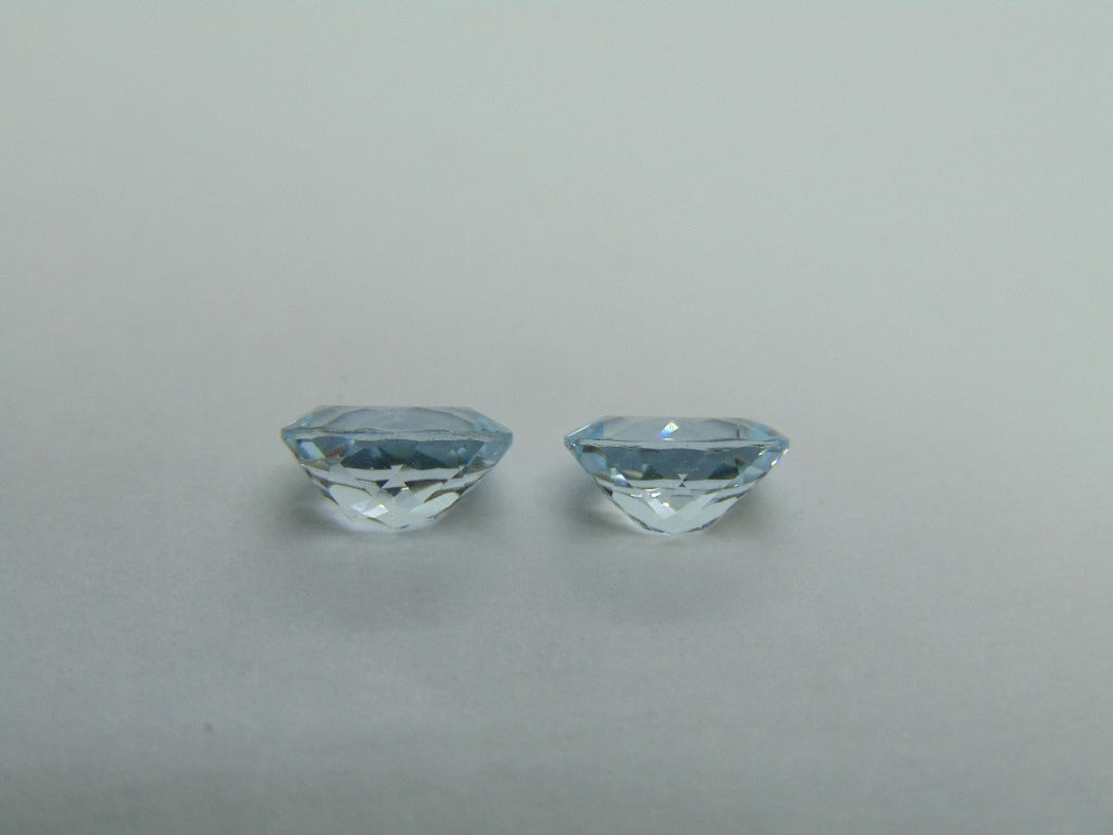 2.39ct Aquamarine Pair 8x6mm