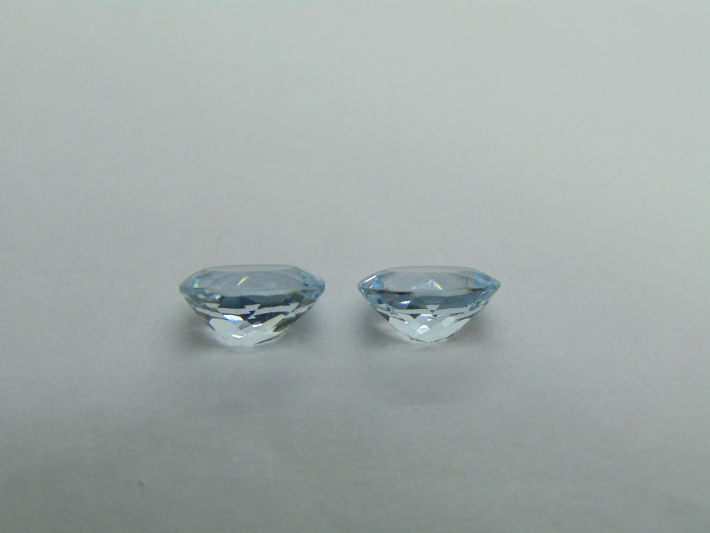 2.39ct Aquamarine Pair 8x6mm