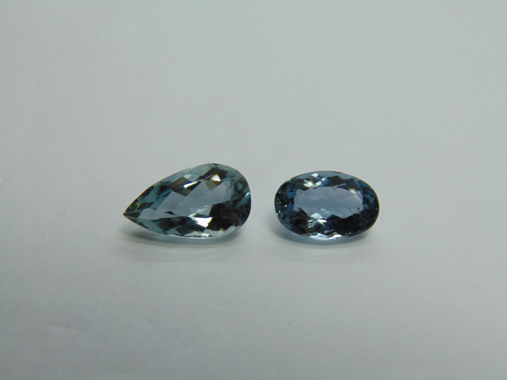 5,80ct Aquamarine 13x7mm 11x8mm