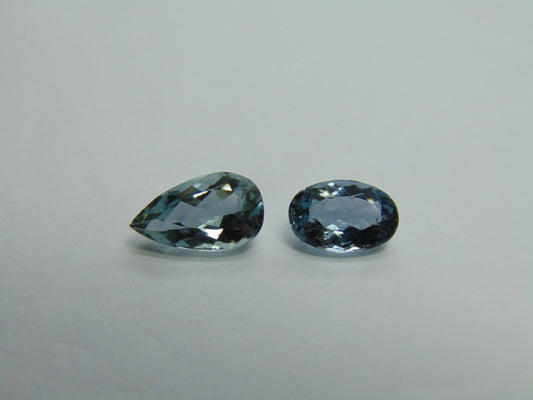 5.80ct Aquamarine 13x7mm 11x8mm