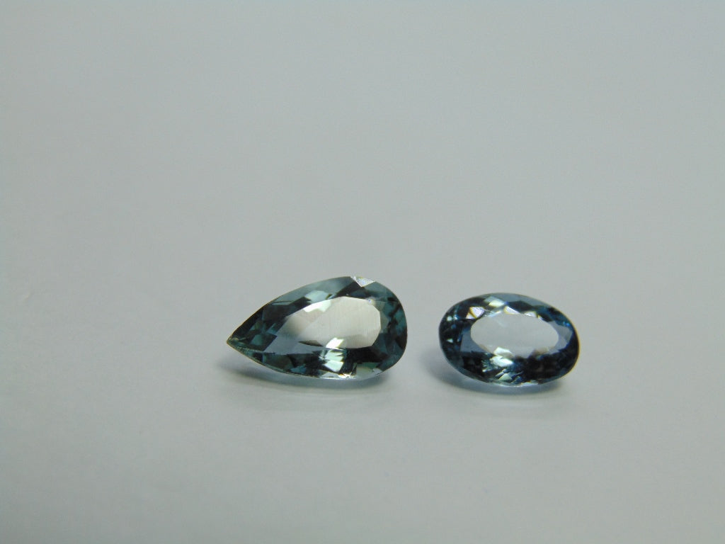 5,80ct Aquamarine 13x7mm 11x8mm