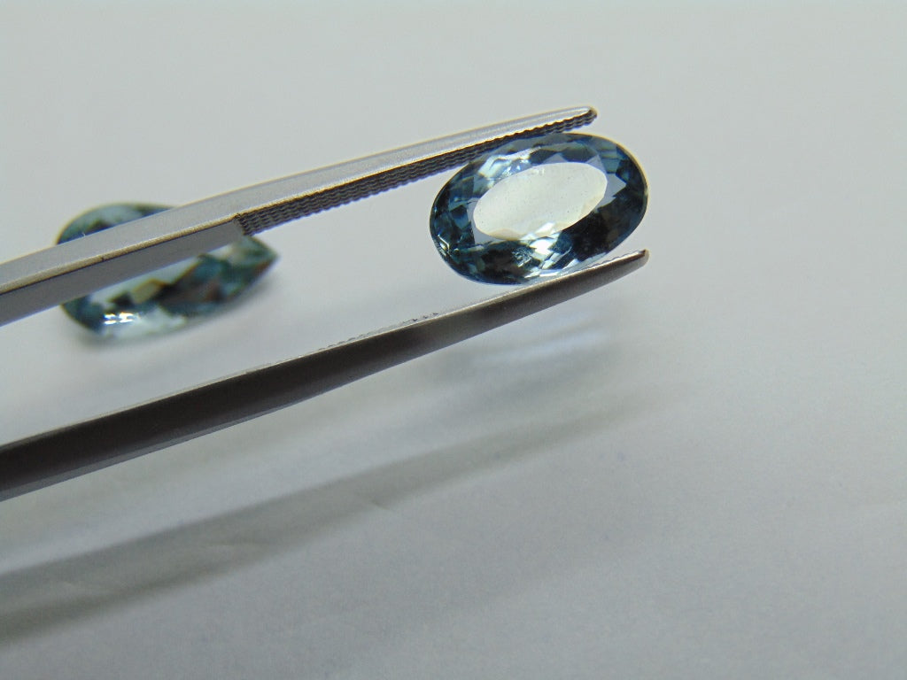 5,80ct Aquamarine 13x7mm 11x8mm