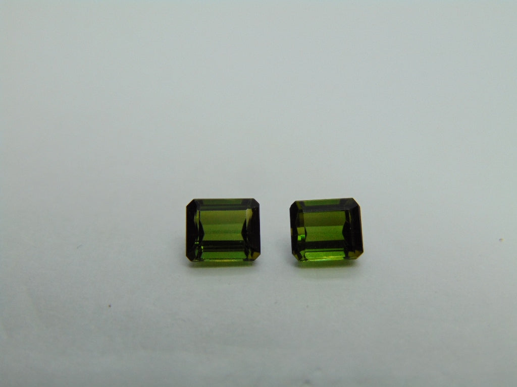 Par de Turmalina 2,35ct 6x5mm