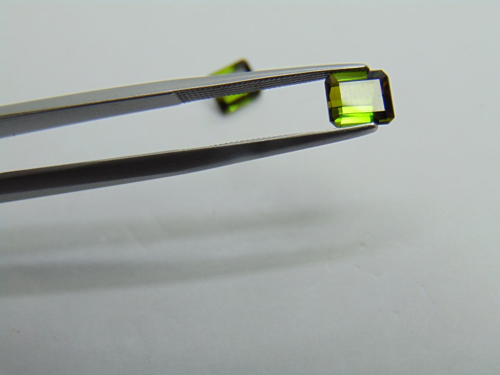 Par de Turmalina 2,35ct 6x5mm