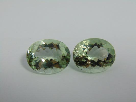 37.50cts Prasiolite (Pair)