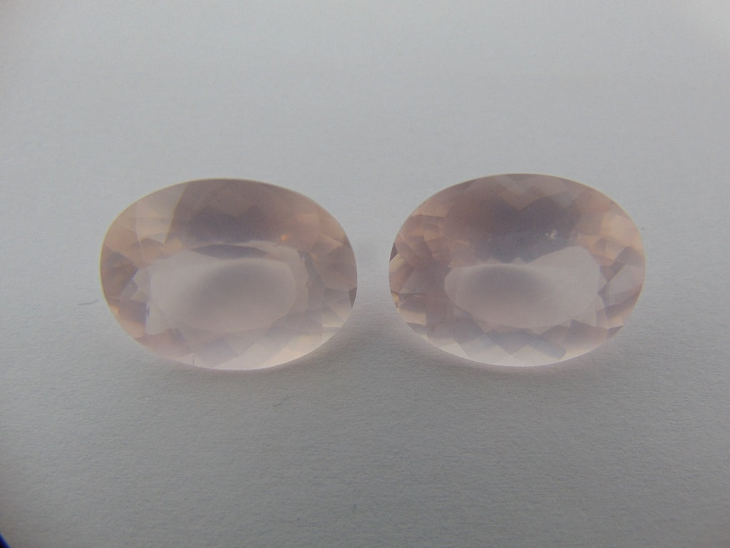 38.30cts Quartz Rose (Pair)