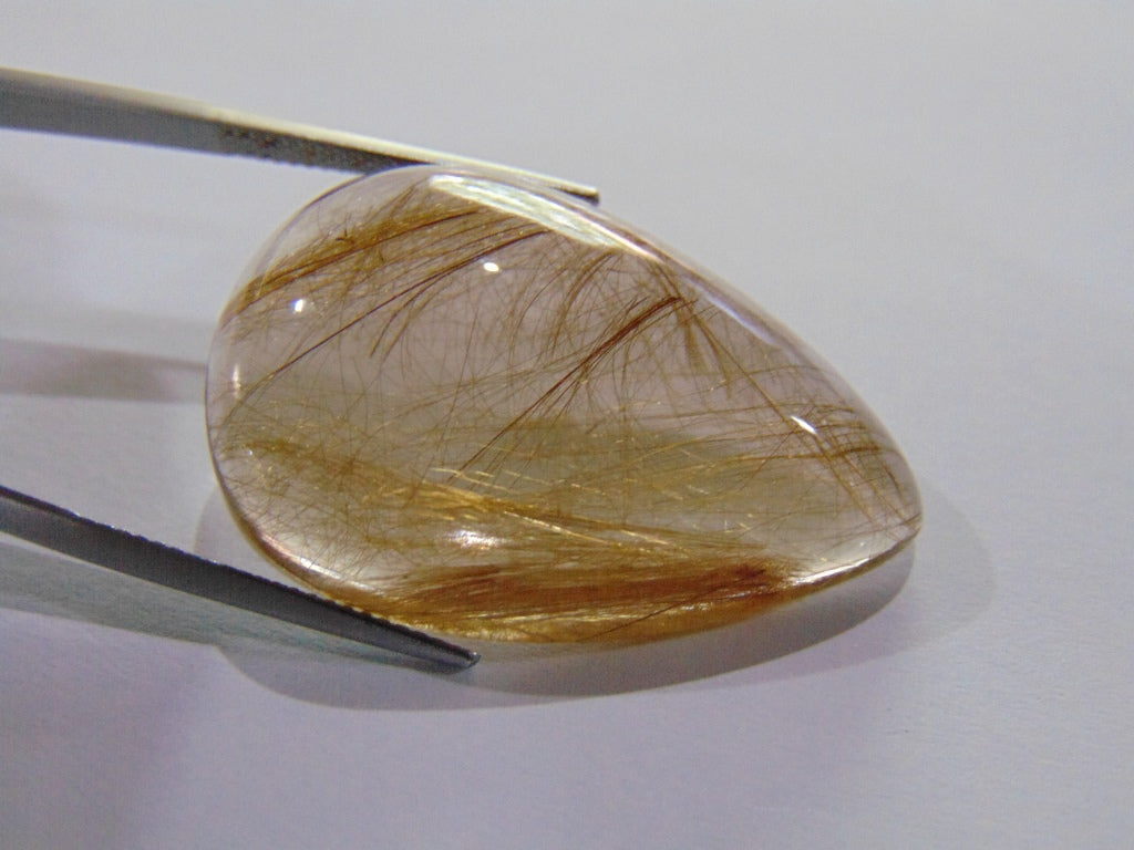 51.60ct Rutile Golden 35x22mm