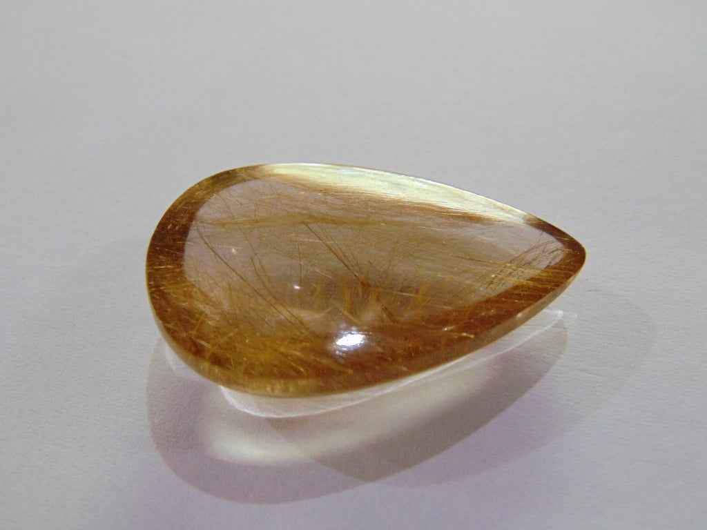 51.60ct Rutile Golden 35x22mm