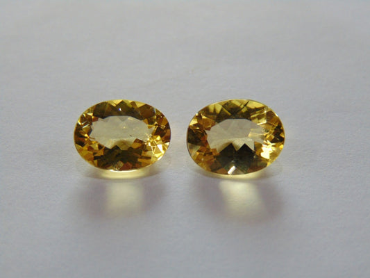 Par de berilo de 5,40 ct