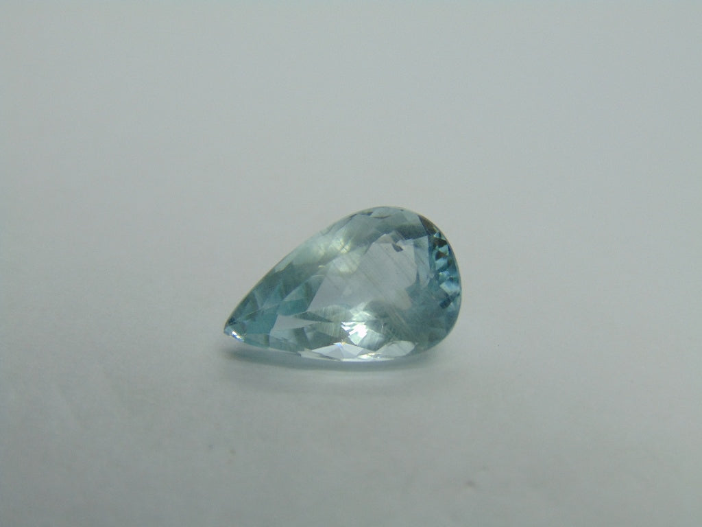 Aquamarine 6,08ct com agulha 16x10mm