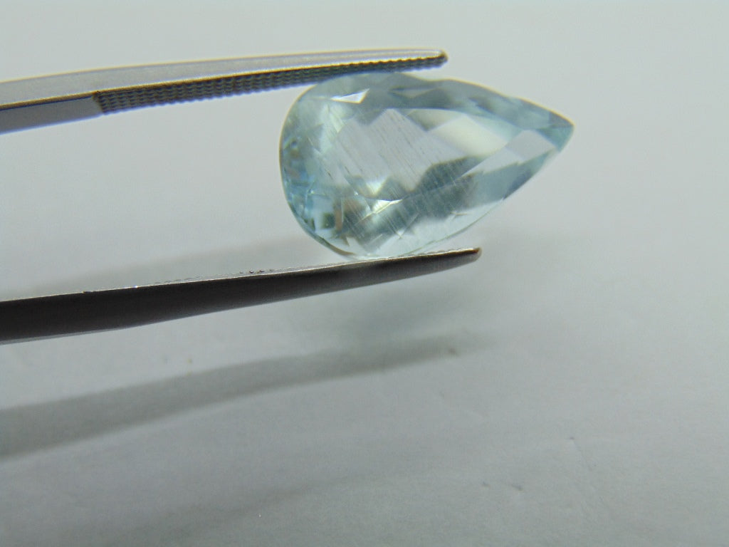 Aquamarine 6,08ct com agulha 16x10mm