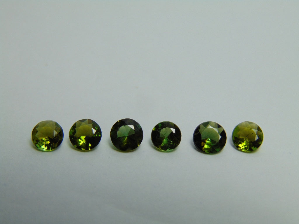 Turmalina calibrada de 2,25 ct 4,5 mm