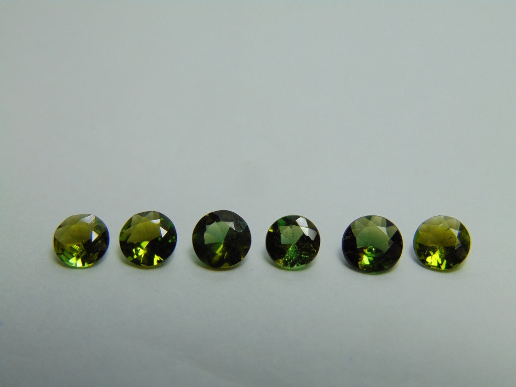 Turmalina calibrada de 2,25 ct 4,5 mm