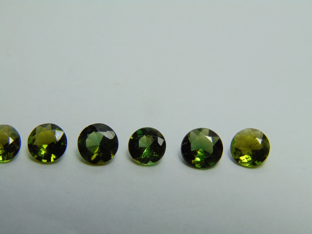 Turmalina calibrada de 2,25 ct 4,5 mm