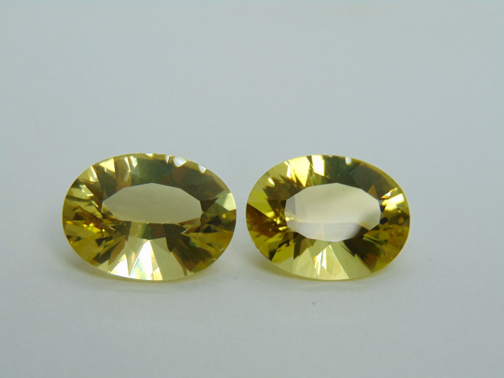 Par de ouro verde 25,20 quilates 20 x 15 mm