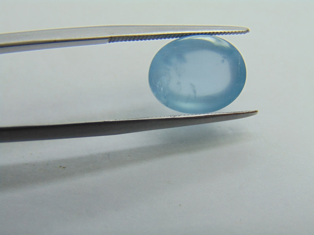 5.80ct Aquamarine Cabochon 12x10mm