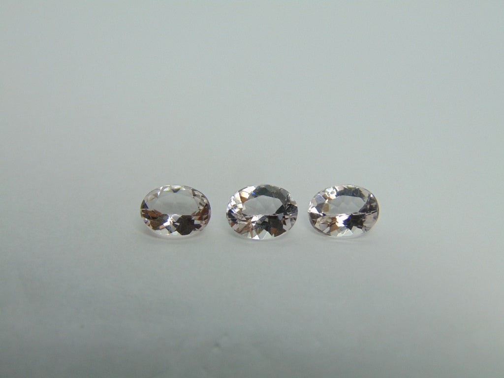 4.60ct Morganites Calibrated 9x7mm