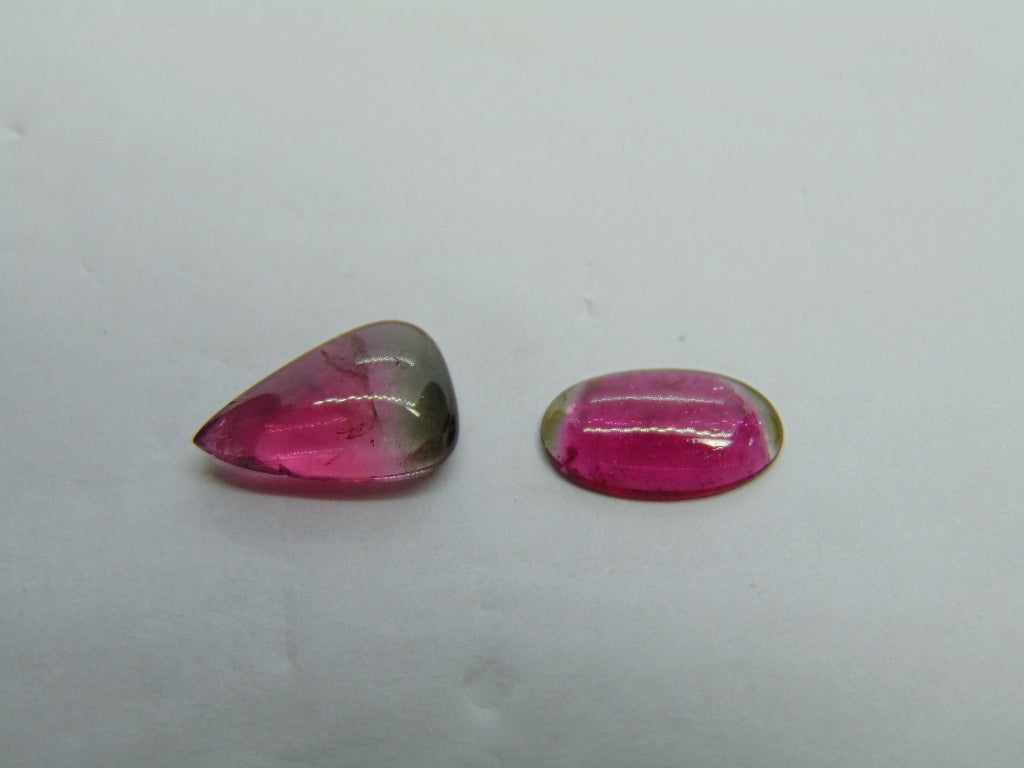 3ct Tourmaline Cabochon 11x7mm 10x4mm