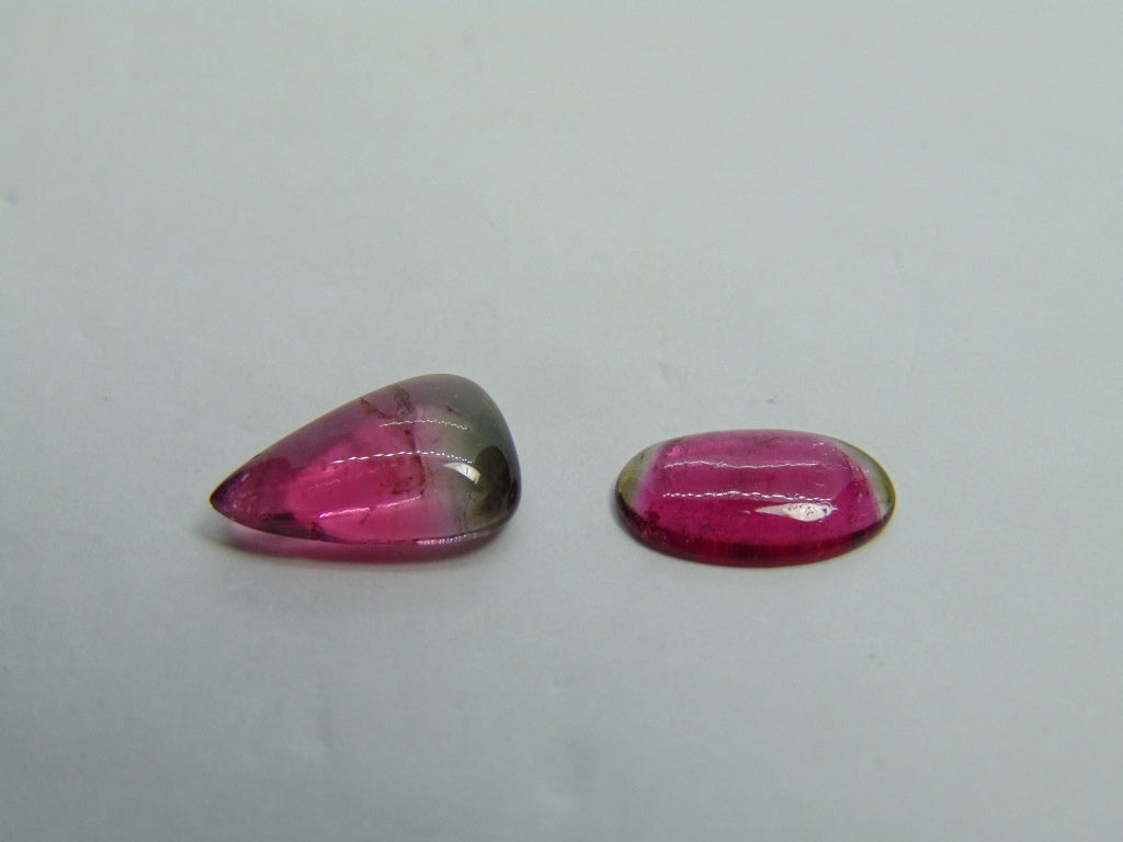 3ct Tourmaline Cabochon 11x7mm 10x4mm