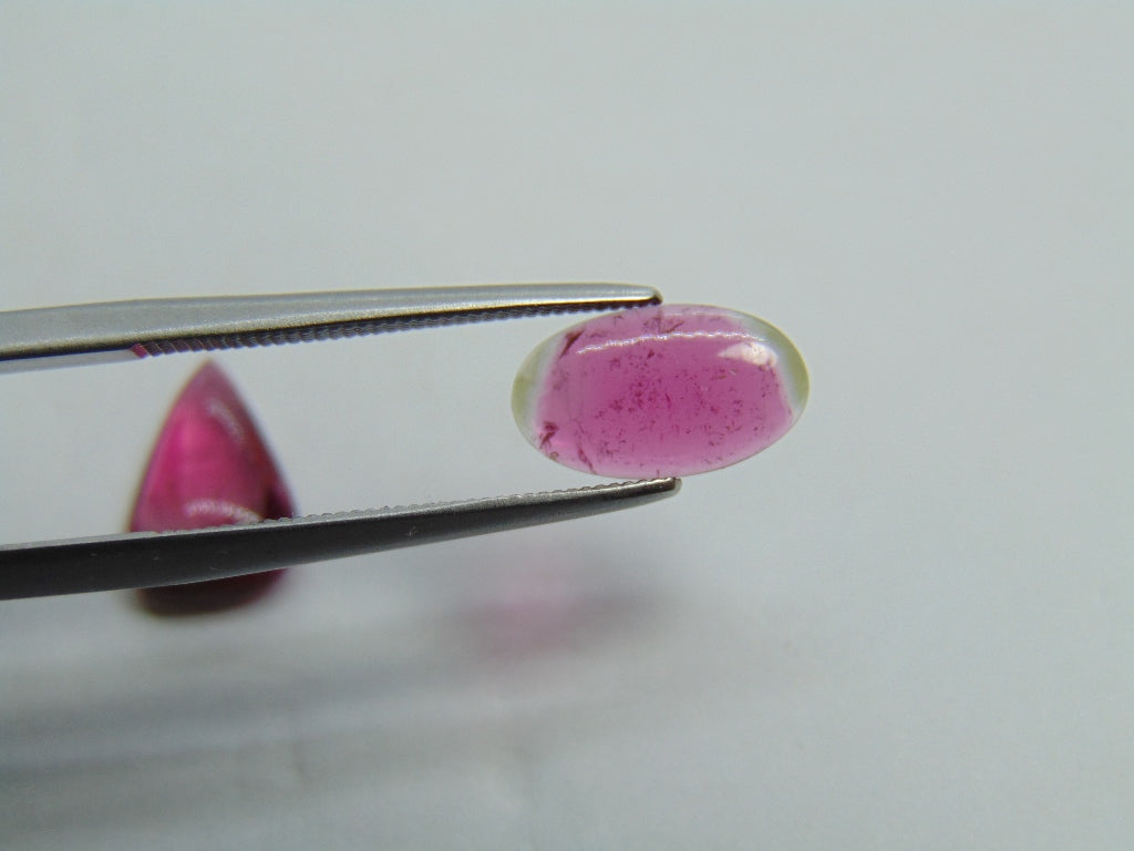 3ct Tourmaline Cabochon 11x7mm 10x4mm