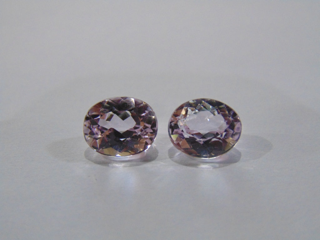 7.10ct Kunzite (Pair)