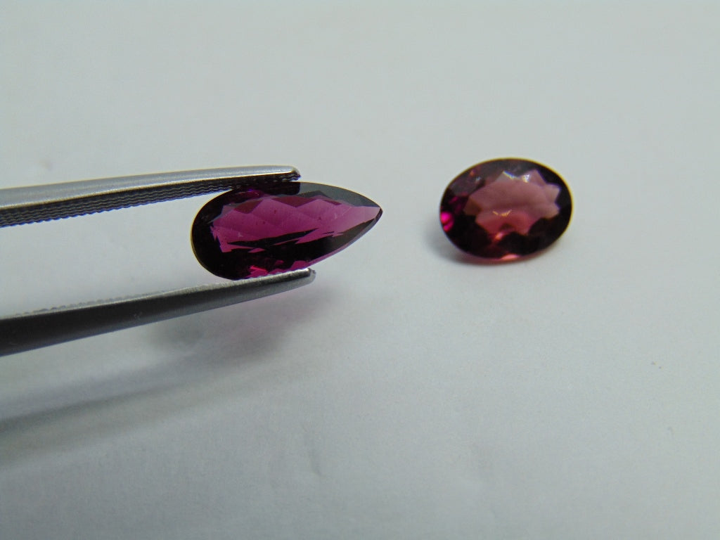 2.59ct Tourmaline 10x5mm 8x6mm