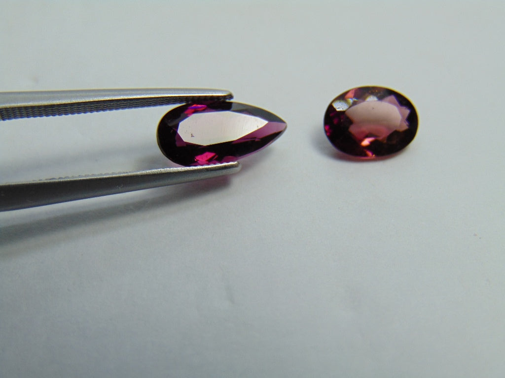 2.59ct Tourmaline 10x5mm 8x6mm