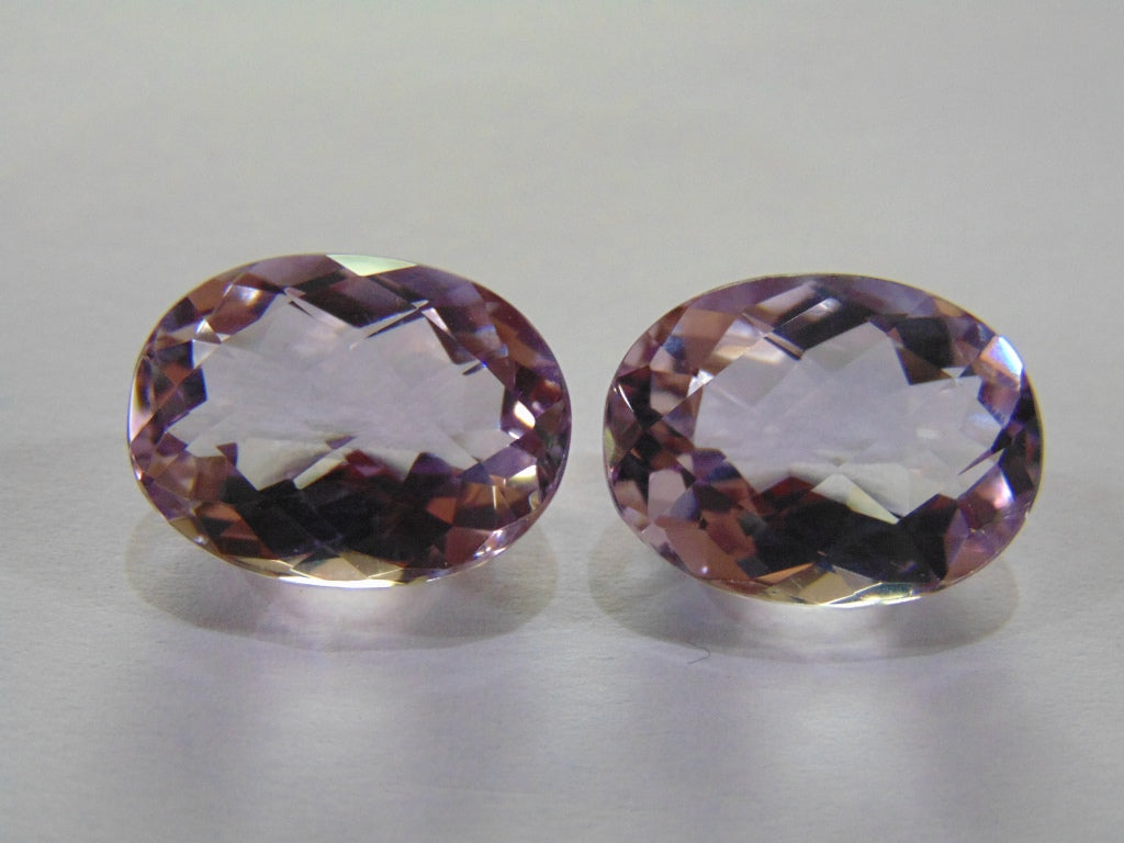 27.10ct Amethyst (Rose France) Pair