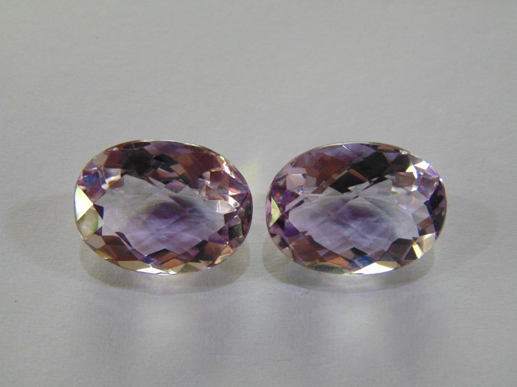 27.10ct Amethyst (Rose France) Pair