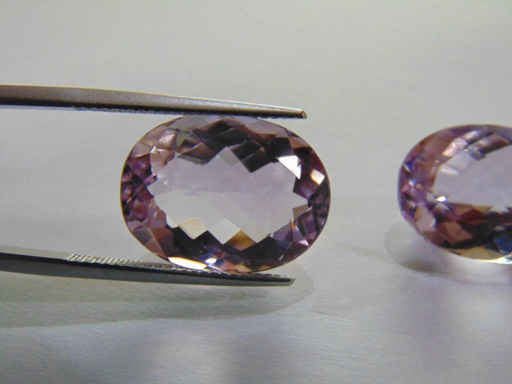 27.10ct Amethyst (Rose France) Pair