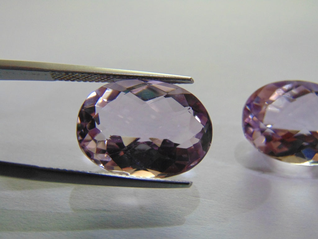 27.10ct Amethyst (Rose France) Pair