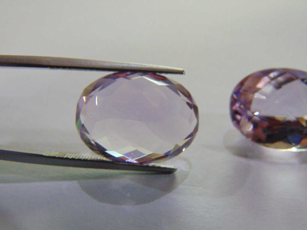 27.10ct Amethyst (Rose France) Pair