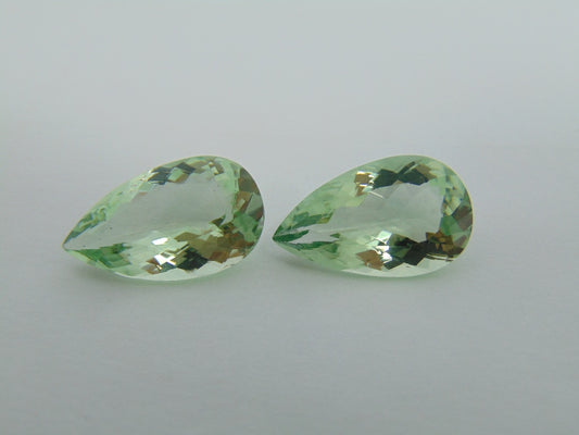 28.60ct Prasiolita Par 23x14mm